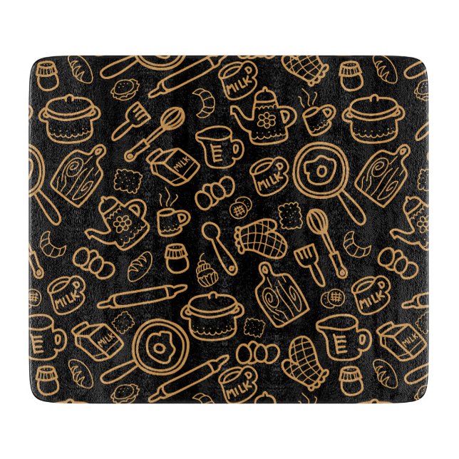 Tabla De Cortar Artículos de cocina Black Brown (Anverso)