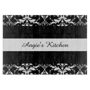 Tabla De Cortar Artilugio blanco y negro modificado para