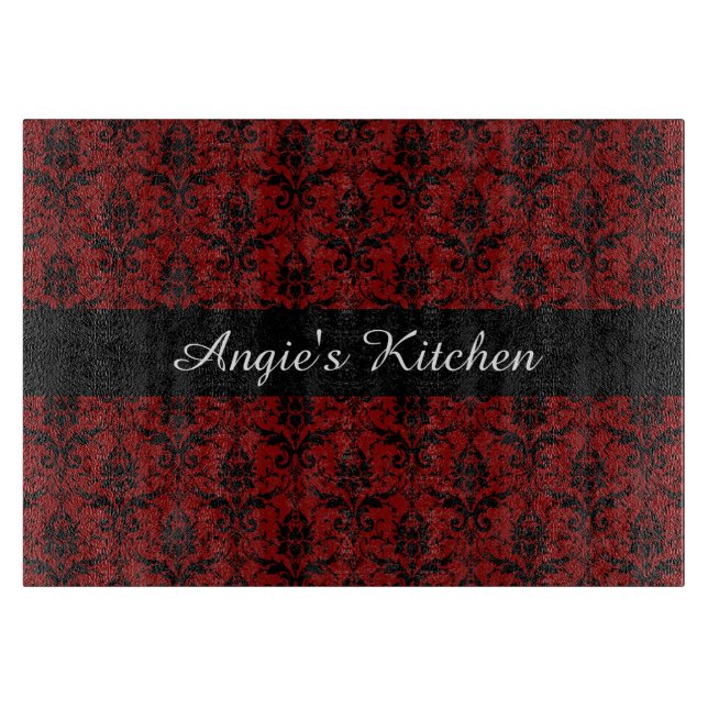 Tabla De Cortar Artilugio rojo y negro modificado para requisitos (Anverso)