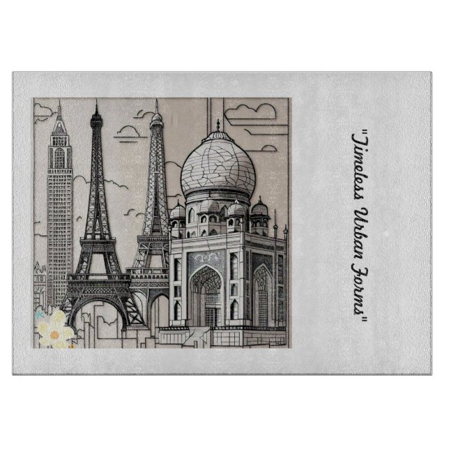 Tabla De Cortar "Artística arquitectónica" (Anverso)