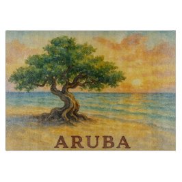 Tabla De Cortar Aruba Eagle Beach Divi Tree Golden Hour