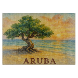 Tabla De Cortar Aruba Playa Eagle Divi Tree Hora Dorada