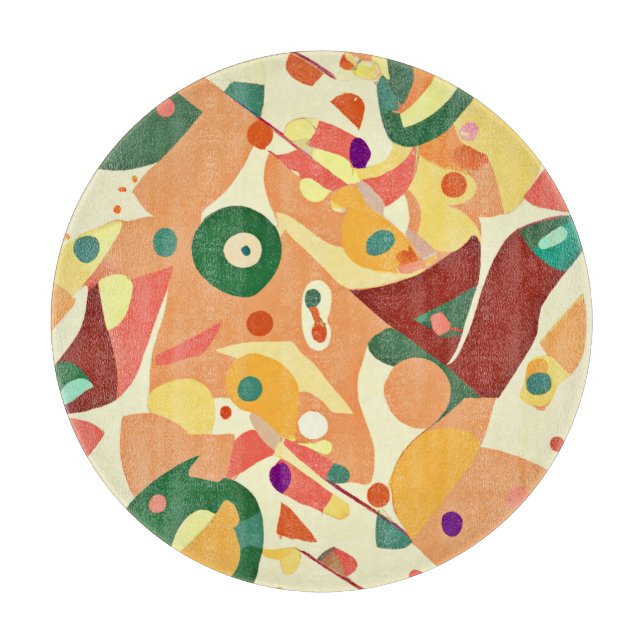 Tabla De Cortar Asombroso arte de patrones aleatorios (Anverso)