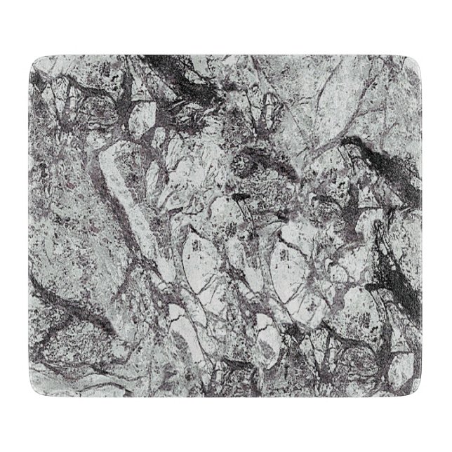 Tabla De Cortar Aspecto de mármol gris (Anverso)