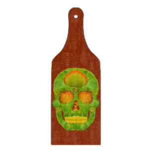Tabla De Cortar Aspen Leaf Skull 10