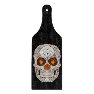 Tabla De Cortar Aspen Leaf Skull 11