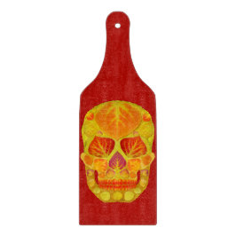 Tabla De Cortar Aspen Leaf Skull 13