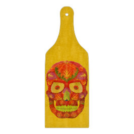 Tabla De Cortar Aspen Leaf Skull 16