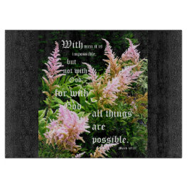 Tabla De Cortar Astilbe con Mark 10:27