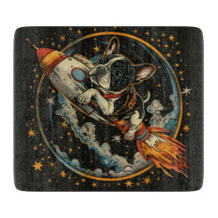 Tabla De Cortar Astronauta de Bulldog francés