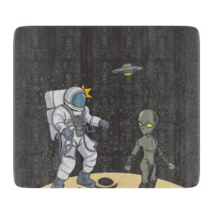 Tabla De Cortar Astronauta y extranjera