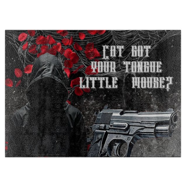 Tabla De Cortar Ataque personalizado de vidrio en Adeline Zade M (Anverso)