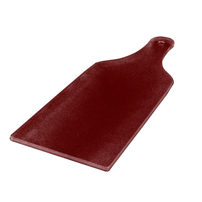 Tabla De Cortar Autoridad Roja Oscura Simple® (Borde)