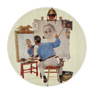 Tabla De Cortar Autorretrato triple