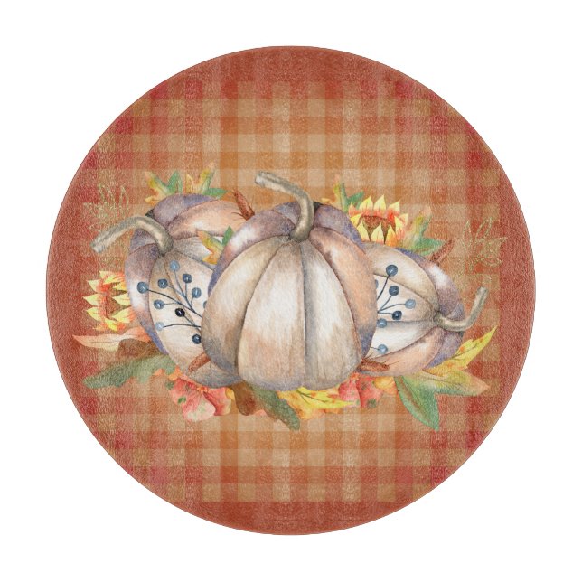 Tabla De Cortar Autumn Pumpkin Bouquet (Anverso)