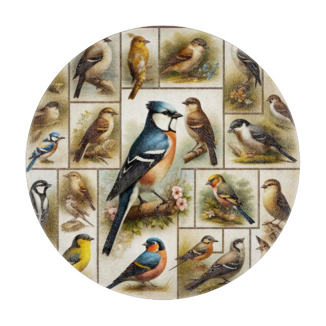 Tabla De Cortar Aves tempranas (Anverso)