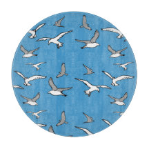 Aves - una bandada de gaviotas