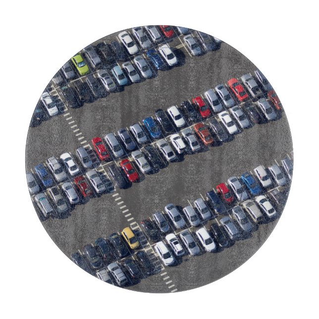 Tabla De Cortar Avión sobre el estacionamiento (Anverso)