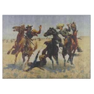 Tabla De Cortar Ayudar a un camarada Frederic Remington 1890