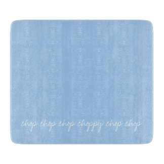 Tabla De Cortar azul de bebé personalizado