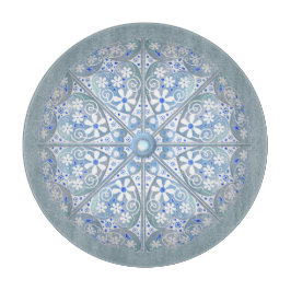 Tabla De Cortar Azul de la luz de los lazos cerámicos