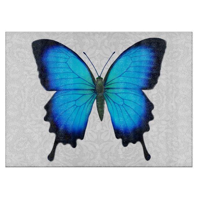 Tabla de cortar azul de la mariposa de Papilio (Anverso)