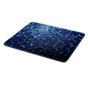Tabla De Cortar Azul oscuro profundo brillante falso brillo destel