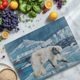 Tabla De Cortar Azul polar ártico