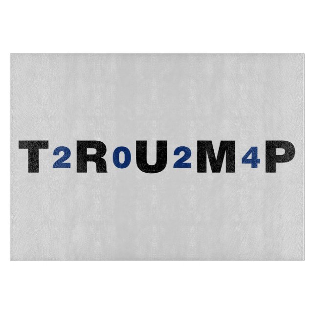 Tabla De Cortar Azul Trump 2024 (Anverso)