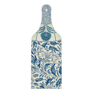 Tabla De Cortar Azul Vintage Floral Asiático: Chinoiserie Antiguo