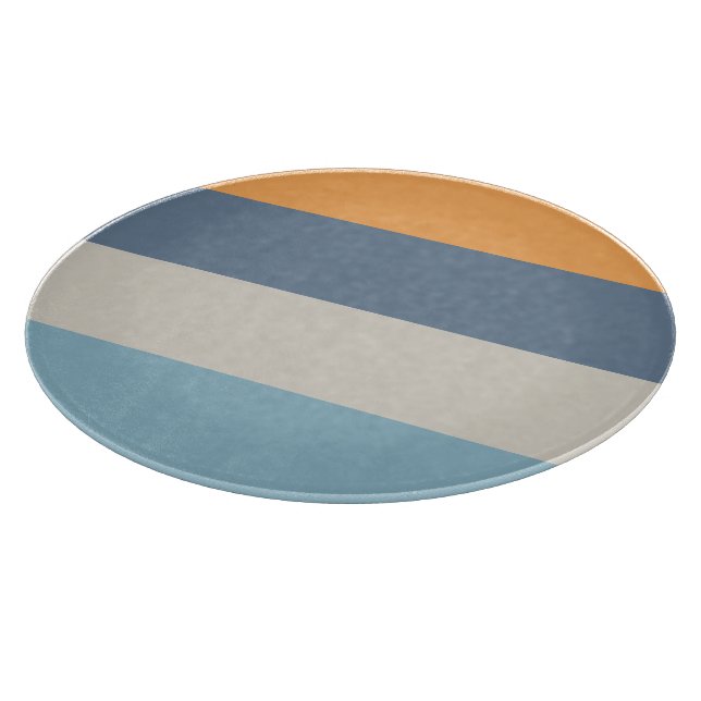 Tabla De Cortar Azul y Naranja (Borde)