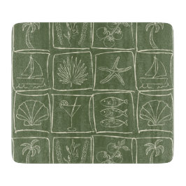 Tabla De Cortar Azulejo Falso Mediterráneo Costero Olivar