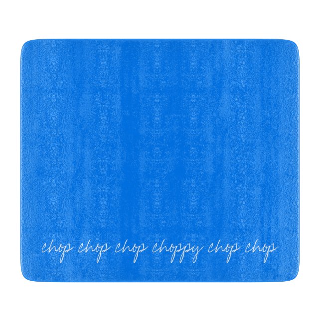 Tabla De Cortar Azure Blue personalizado (Anverso)