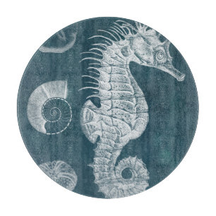 Tabla De Cortar Azure Seahorse Study I