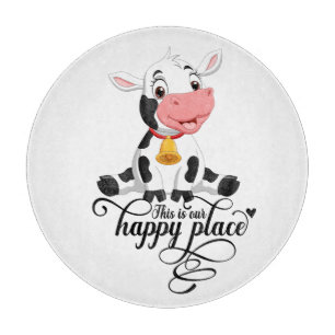 Tabla De Cortar Baby Cow Nuestro Lugar Feliz