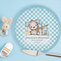 Baby Shower de picnic del Oso de Oso de Oro Marrón