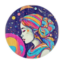 Tabla De Cortar Badaist Moon Chica Art