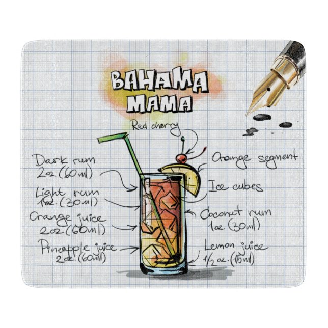 Tabla De Cortar Bahama Mama (Anverso)