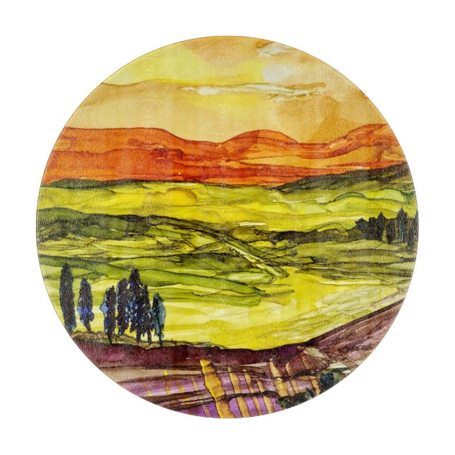Tabla De Cortar Bajo el sol toscano (Anverso)