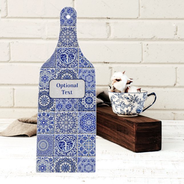 Tabla De Cortar Baldosas antiguas de moda - azul y blanco - propio (Subido por el creador)