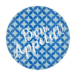 Tabla De Cortar Baldosas de verano con círculos azules para bebés