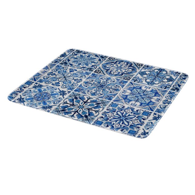 Tabla De Cortar Baldosas mediterráneas, portuguesas, azulejo, mall (Borde)