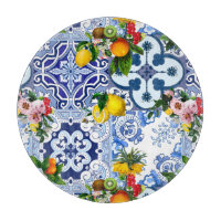 Baldosas sicilianas, mayólica, limones, cítricos