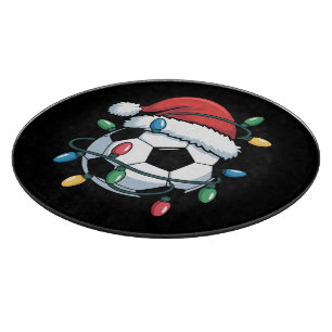 Tabla De Cortar Balón de fútbol de Santa Deportes Navidad Jugador 