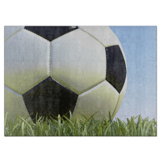 Tabla De Cortar Balón de fútbol en hierba