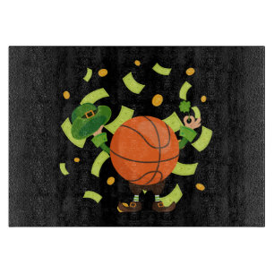 Tabla De Cortar Baloncesto Afortunado Feliz Día de Patrick