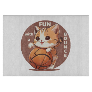 Tabla De Cortar baloncesto gatito