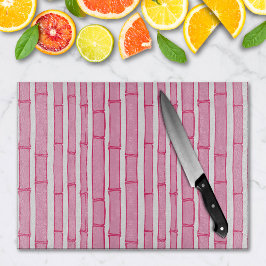 Tabla De Cortar Bambooey Bamboo Stripe in Pink