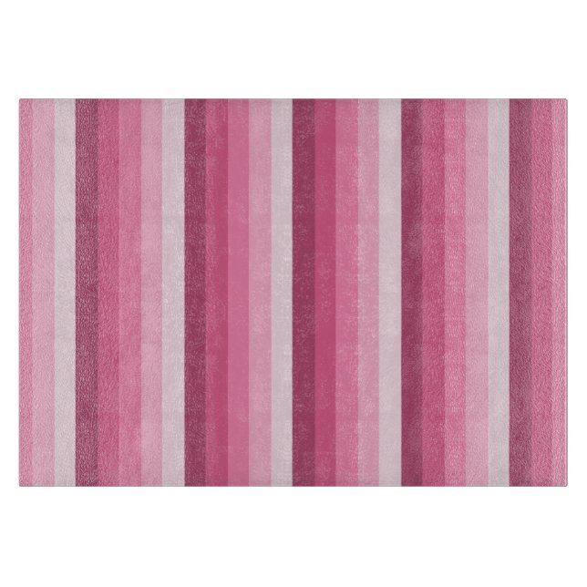 Tabla De Cortar Bandas de sombra rosadas (Anverso)