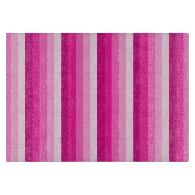 Tabla De Cortar Bandas de sombra rosadas calientes (Anverso)
